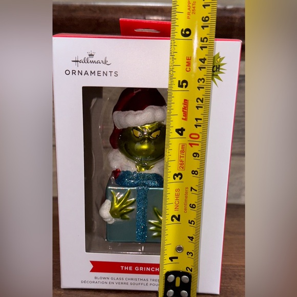 Dr. Seuss's! The Grinch With Present Christmas Ornament, Blown Glass - N… - Picture 12 of 13
